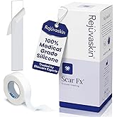 Rejuvaskin Silicone Scar Tape for Scars, 1" x 22", Flattens Abdominal Scars | Soft, self-adhering silicone tape for abdominal, old or new surgical scars; helps flatten and soothe raised areas.