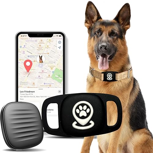 GBVP Dog Tracker Smart Pet Location Tracker with Collar Holder