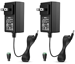 EMITEVER DC 24V 30W Power Supply 2 Pack, LED Power