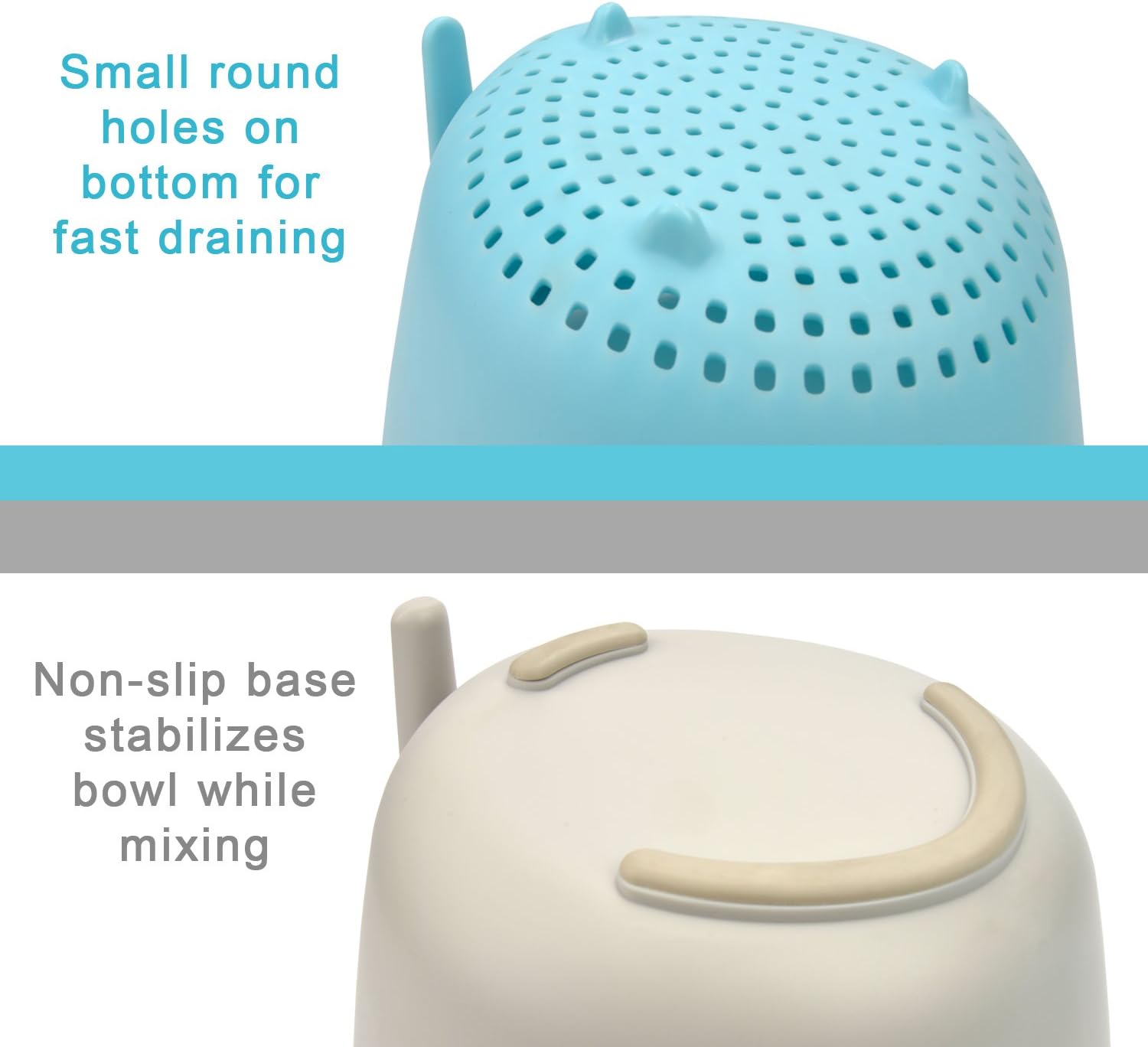 colador para verduras frutas KALREDE 2 en 1 Cuencos y coladores de