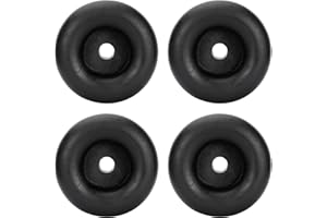 SESICWE 2.5" 2.5 Inches Round Rubber Bumper, Rubber Bump Stops, Feet Bumpers, Replace for Cargo Trailer Ramp Doors, and for Truck Gates (Pack of 4)