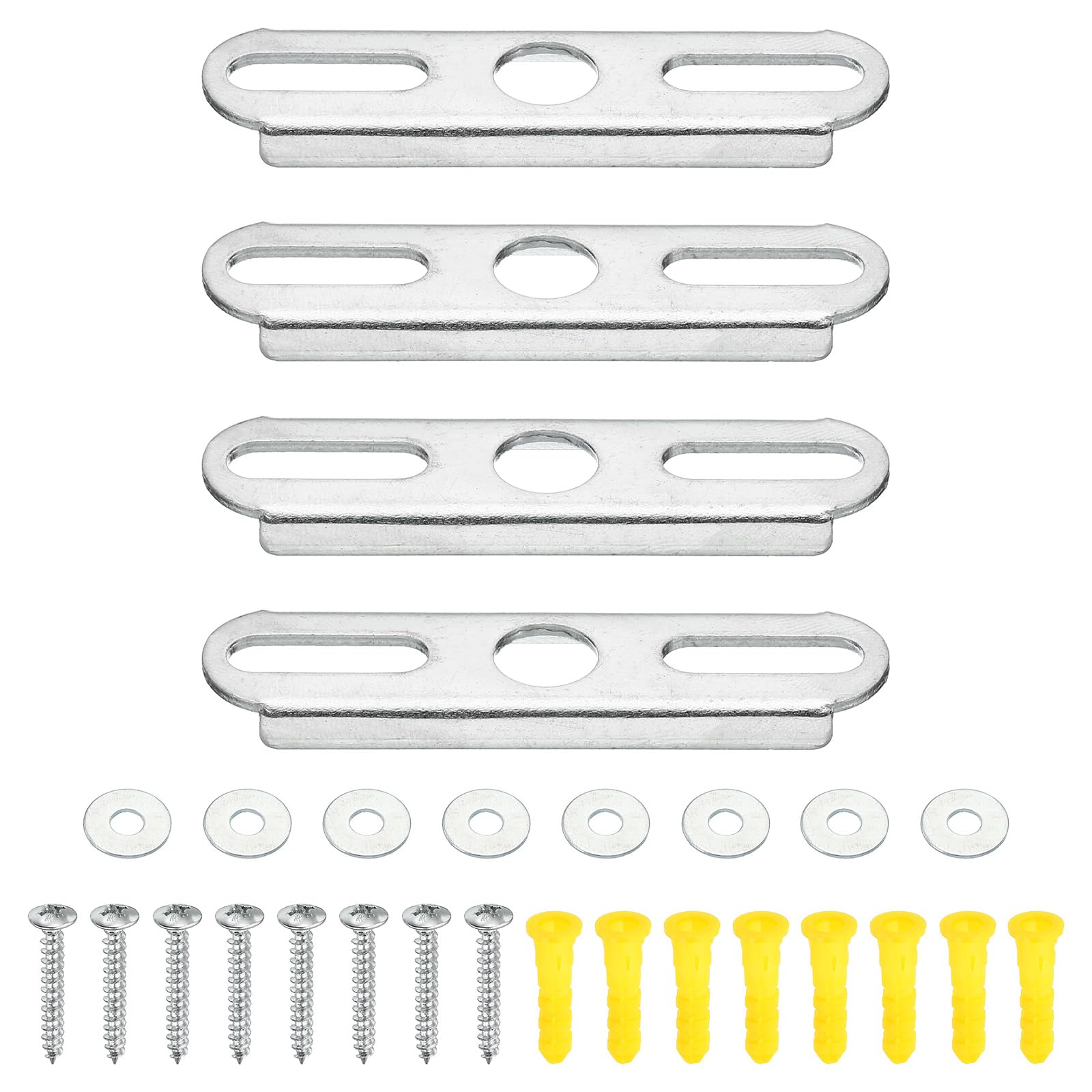 PATIKIL 70mm 2.8 Inch Ceiling Light Plate Kit, 4 Set Pendant Light Fixture Mounting Bracket Crossbar with Screw Nuts Accessories for Chandelier Wall Lighting