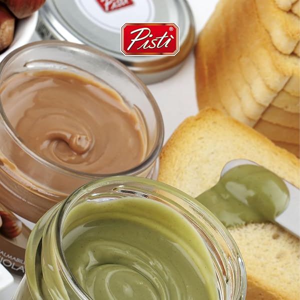 PISTI CREAM OF PISTACHIO FROM SICILY 21.2 OUNCE (600G) | ARTISANAL ITALIAN NUT SPREAD | ENJOY WITH BREAD AND BISCUITS