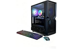 STGAubron Gaming PC Desktop Computer, Intel Core i5 up to 3.6G, Radeon RX 590 8G, 16GB RAM, 1TB SSD, WiFi 6, BT 5.0, RGB Fan x3, Windows 11 Home