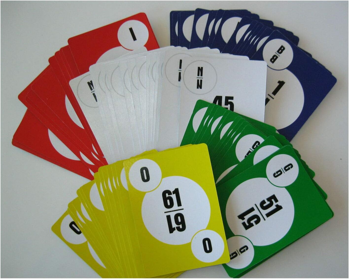 deck of bingo calling cards