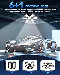8 Pack LED Garage Light, 200W 20000LM 6500K LED
