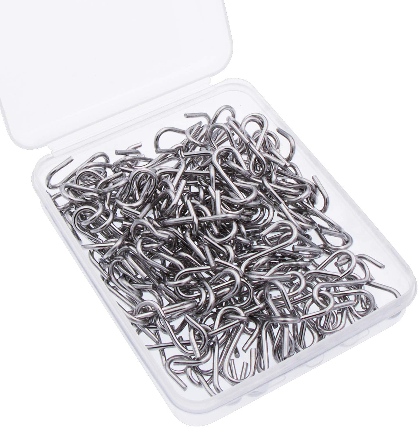 Waycreat 150pcs Stainless Steel 1 Inch S Hooks Connectors S-shaped Hook