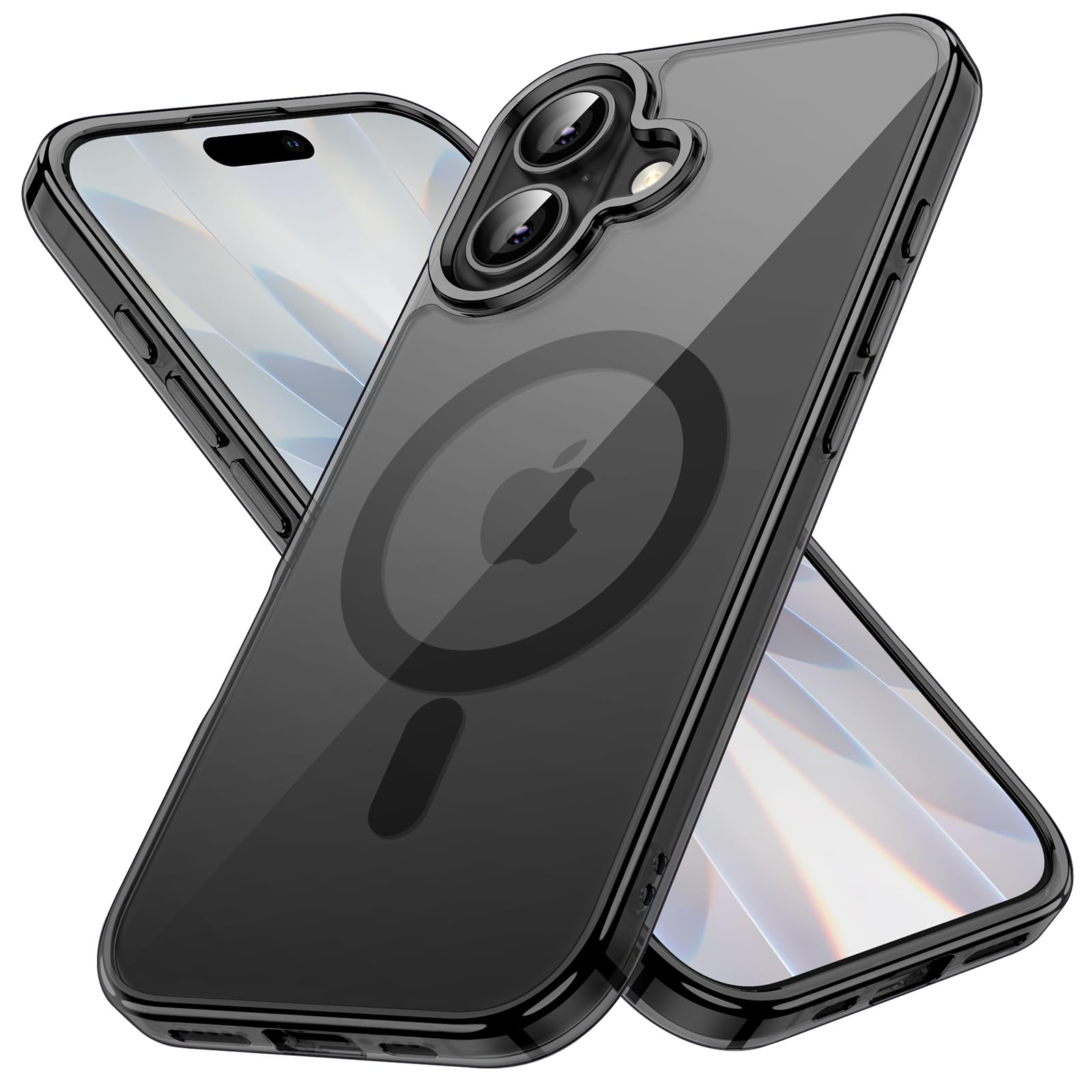 Photo 1 of JETech Magnetic Case for iPhone 17 6.3-Inch Compatible with MagSafe, Shockproof Phone Bumper Cover, Anti-Scratch Clear Back (Black)