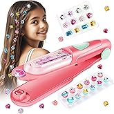 kidzkube Hair Gem Stamper Kit, Birthday Toys for Girls Ages 3-12 | Bling Hair Jewels for Girls Toys, Hair Styling Tool with Reusable Diamonds,Stocking Stuffers