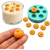 Mini Pumpkin Silicone Mold for Candle Toppers, Wax Melts, Soap Embeds, Resin Crafts, Candy &amp; Jewelry Making &ndash; Halloween &amp; Autumn Mold