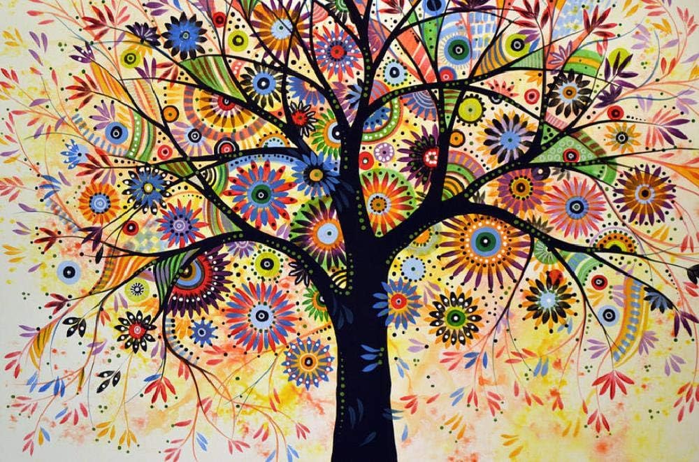 YDPTYANG Adultos De Madera Puzzle 1500 Piezas - Colorido árbol de la Vida Niños Juego Clásico Puzzle Toys Puzzles
