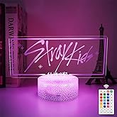 Crazepony Stray LED Night Light 16 Colors Adjustable Night Light with Remote, Suitable for SKZ Stay Fans Gifts, Stray Kids Merch, Room Decor Lamp, Birthday Gifts