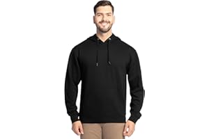 Fruit of the Loom Men's Eversoft Fleece Sweatshirts & Hoodies, Pullover-Black, X-Large