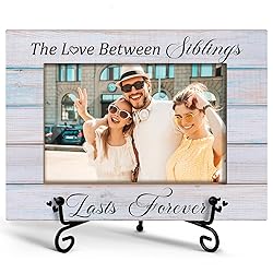 Yuansail Siblings Picture Frame, 4x6 Wooden Frame