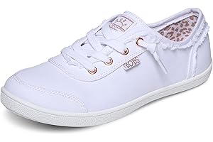 Skechers Women's Bobs B Cute Sneaker – Memory Foam, Flexible Outsole, Lightweight Vegan Shoes