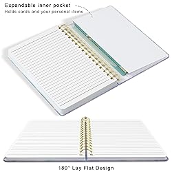 HUAMXE Spiral Journal Notebook, Hardcover Lined