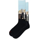 Hot Sox Men's Fun Famous Artist Paintings Crew Socks - 1 Pair Pack - Cool &amp; Artistic Novelty Art Gifts