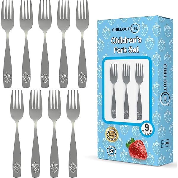 Ensemble De Couverts OXO Tot - Fourchette Et Cuillère Pour Tout-Petits 12 Mois+ - Poignées Antidérapantes, Sans BPA