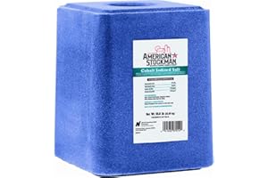 NORTH AMERICAN SALT North American 87014 Cobalt Iodized Salt Block, 50 Lb