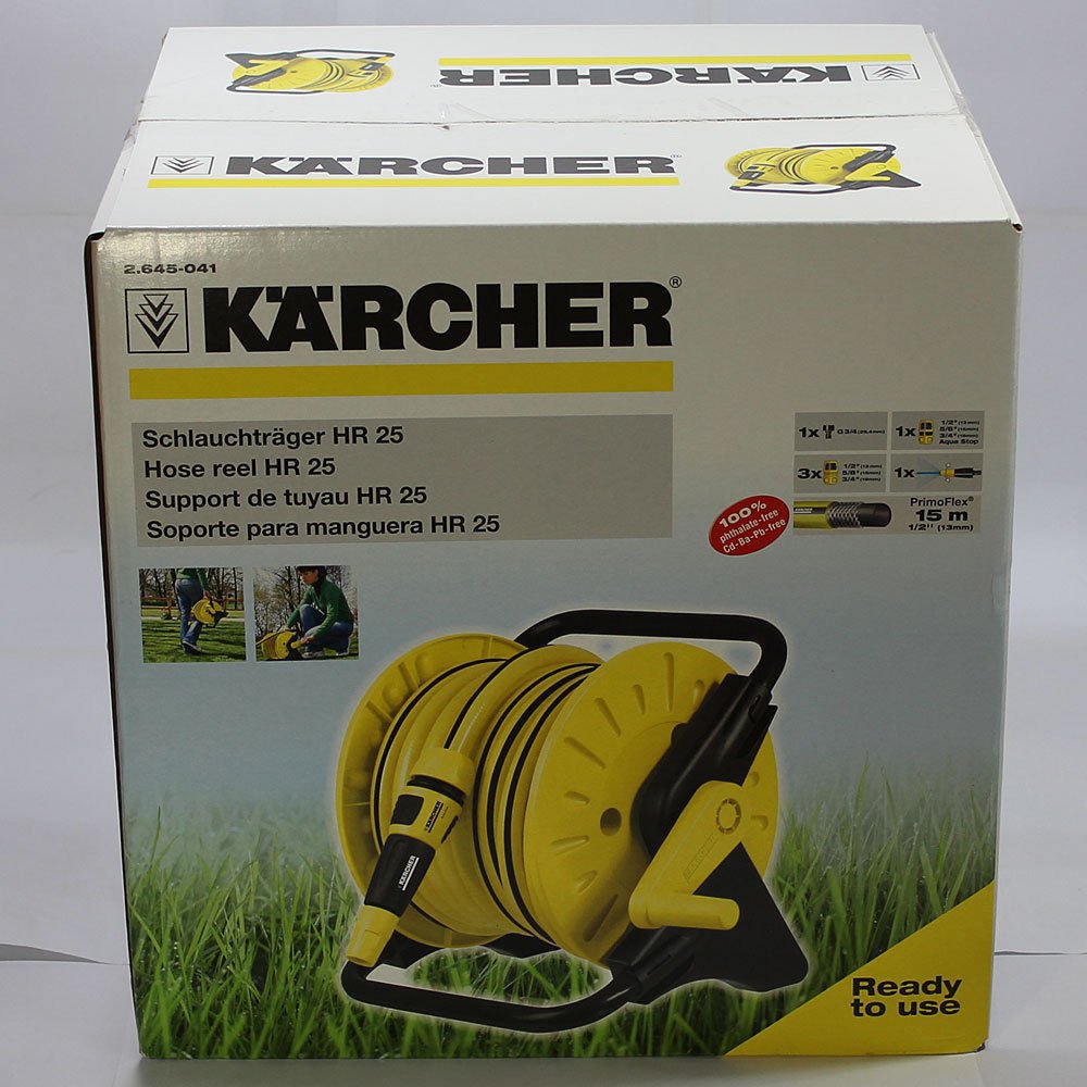 KARCHER Water Hose Reel HR25 Wall-mounted Portable Wind-up Small 15m