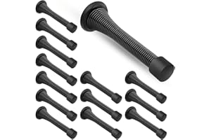 Door Stoppers 14 Pack Spring Door Stops, Door Stoppers Floor for Security and Wall Protector, Door Holder, Door Jam, Wall Mou