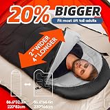 MEREZA Sleeping Bag XL for Men Large Wide 90.5 x 32.3 in Warm view 4