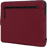 Incase Compact Laptop Sleeve with Flight Nylon - 14-inch MacBook/Laptop & iPad/Tablet Sleeve - Faux Fur Lining, Lightweight, Durable, Weather Resistant, Slip Pocket for Accessories - Cosmic Red