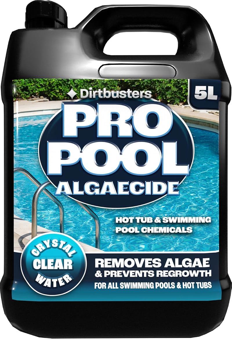 Dirtbusters Pro Pool Algaecide 5L Concentrate for Pools & Hot Tubs