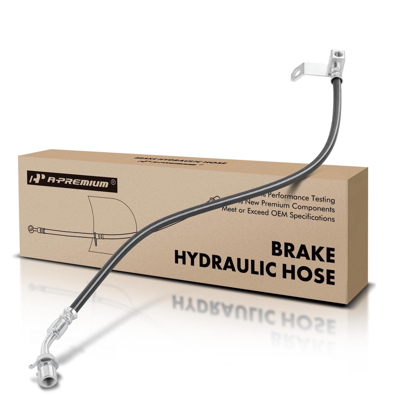 Photo 1 of A-Premium Rear Center Brake Hydraulic Hose Compatible with Select Dodge Models - Dakota 1997 1998 1999 2000 2001 2002 2003 2004 - Replace# 52008984AE