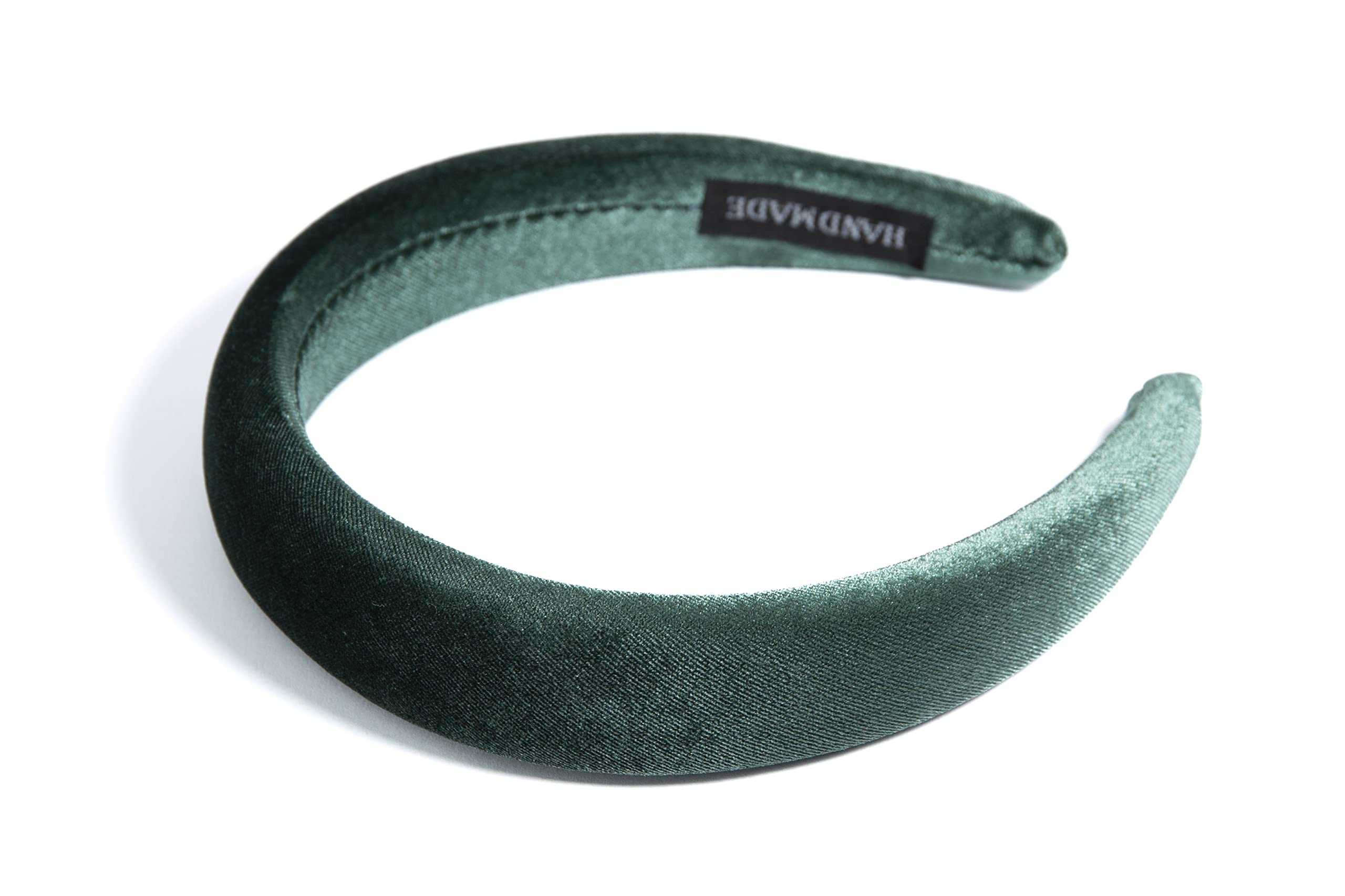 HABAC STUDIO- Headbands for Women Hair Accessories for Women Hair bands for Girls Headbands Velvet Sponge Small 3cm Wide. (GREEN) — image 1