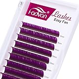Purple Eyelash Extensions 0.07mm C/D Curl Volume