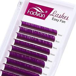 Purple Eyelash Extensions 0.07mm C/D Curl Volume
