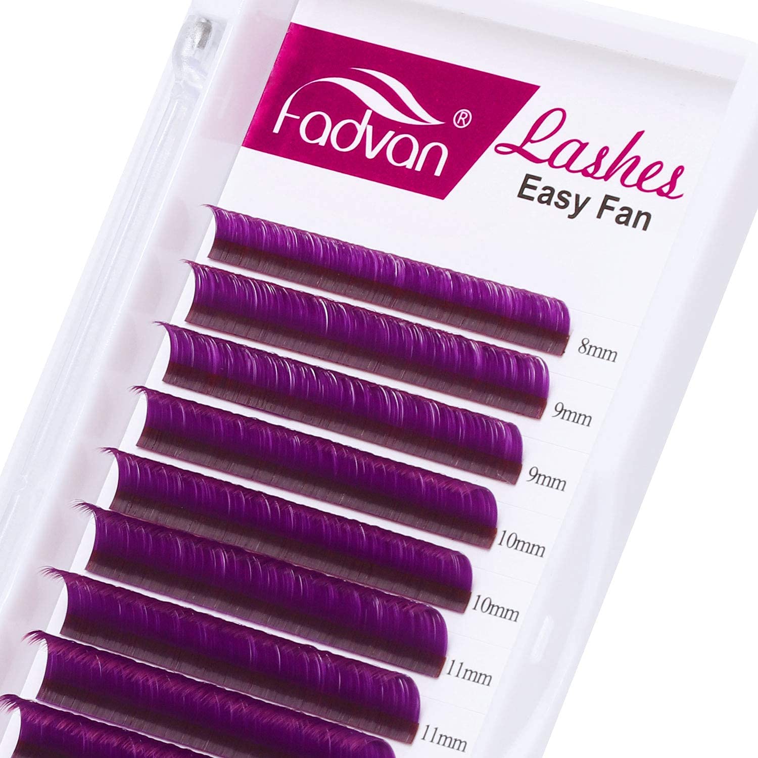 Purple Eyelash Extensions 0.07mm C/D Curl Volume