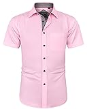 J.VER Men's Short Sleeve Dress Shirts Stretch