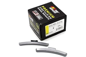 A2Z TIRE SUPPLIES MC Series Hammer on ZINC Wheel Weights Coated (2.0 oz) Box of 25 pcs