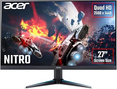 Acer Nitro VG270Ubmiipx 27" Quad HD Gaming Monitor IPS FreeSync 75Hz 1ms DP HDMI