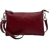 Beurlike Leather Wristlet Wallet Clutch Purses For Women Small Crossbody Phone Bags