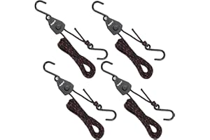 Ayaport Kayak Rope Tie Down Ratchet Straps Bow and Stern Ratcheting Tie Downs Rope Hanger Kayak and Canoe Accessories