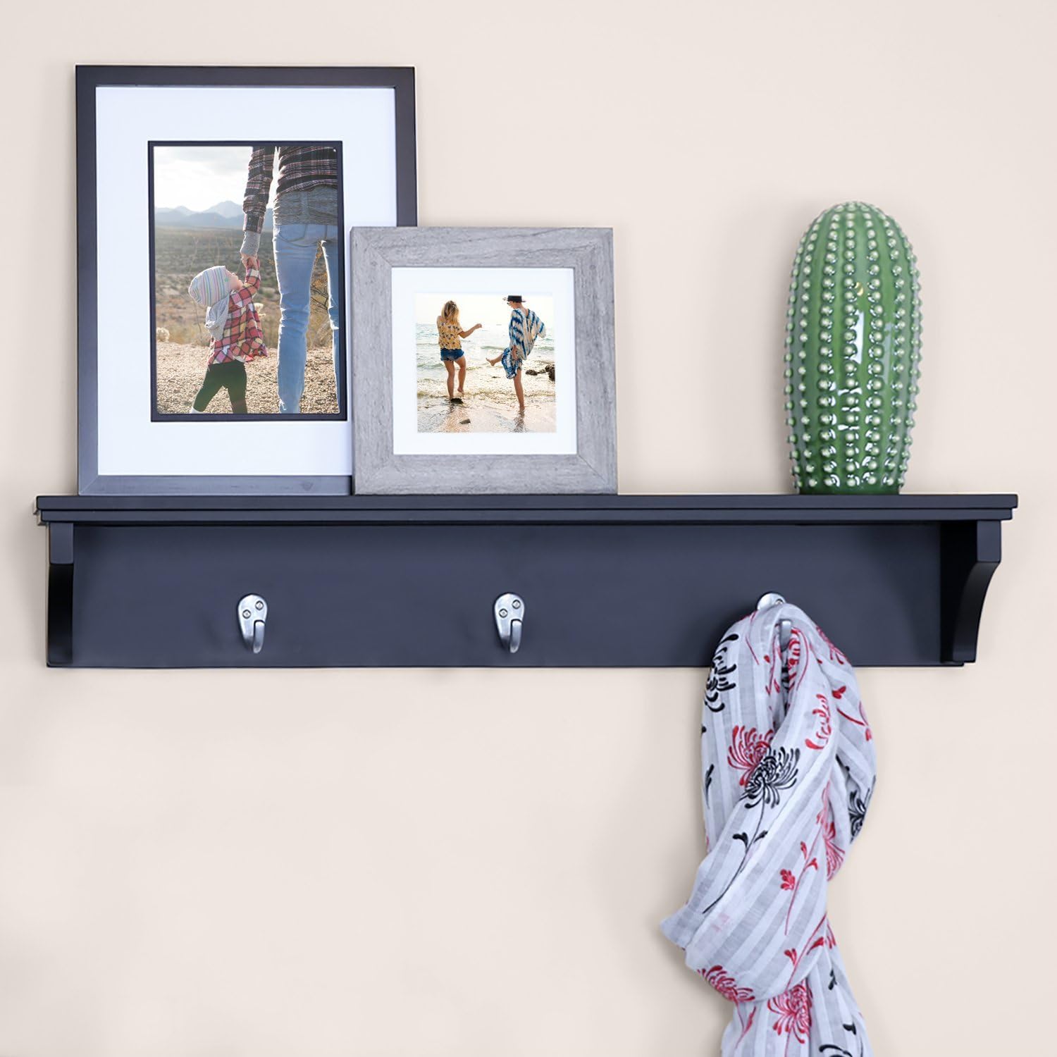 Best Coat Rack Wall Mounted With Shelf Black