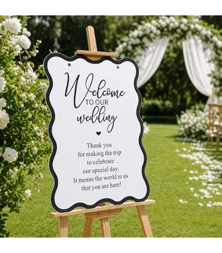 Amazon.com: Personalized Wedding Welcome Sign, Custom Wedding Sign