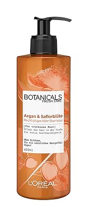 Botanicals Reichhaltiges Shampoo, ohne Silikon für trockenes Haar, mit Argan und Saflorblüte, pflegt das Haar in der Tiefe un