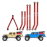 INJORA High Clearance Chassis Links Set Red Links