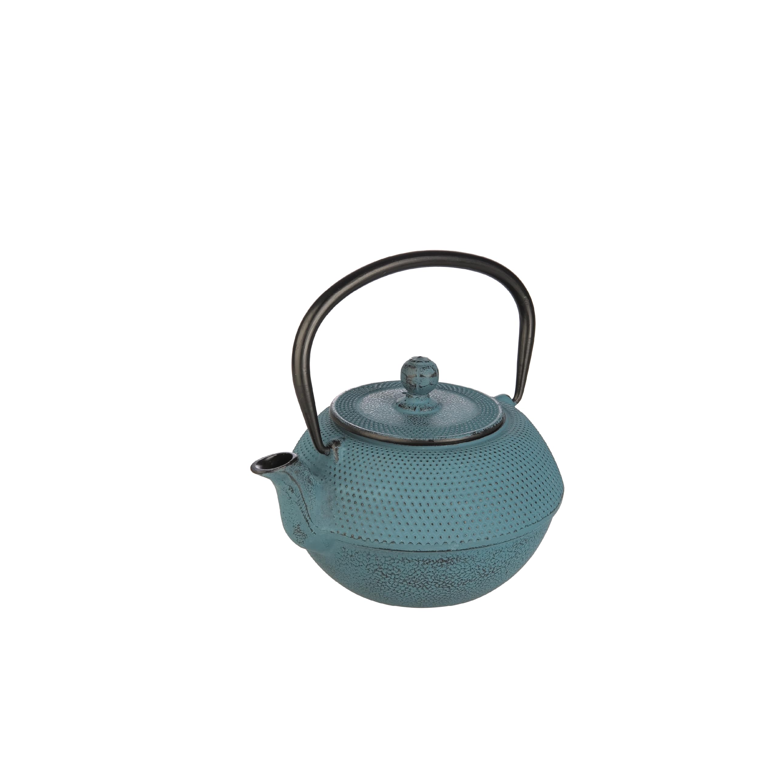 IBILI Cast Iron Blue Teapot, 1.2 Litres, Enamel Interior, Induction Safe