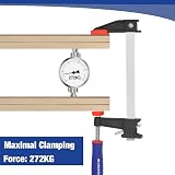 WORKPRO 150 mm Bar Clamps Set 2-Pack Heavy Duty F Clamps Quick-Release view 6