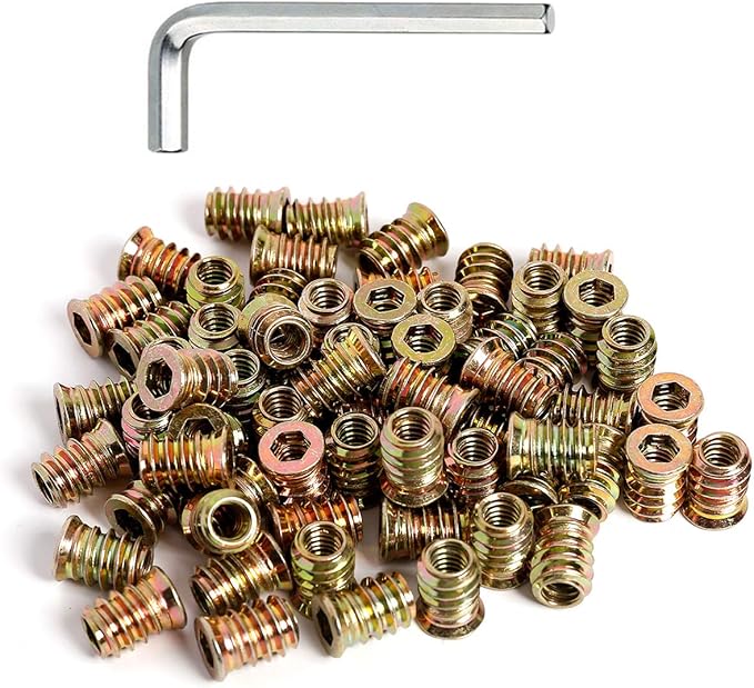 1/420 Threaded Inserts for Wood Nutsert Screw Wood Insert Nut 15mm Length 45Piece Amazon.ca
