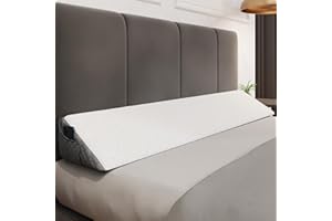 KÖLBS Kӧlbs Bed Wedge Gap Filler | Modern Stylish Wedge Pillow Headboard Pillow | Bed Gap Filler Headboard Wedge Pillow | Chic Jacquard Velvet Pillow Wedge for Headboard Gap Mattress Gap Filler King Size
