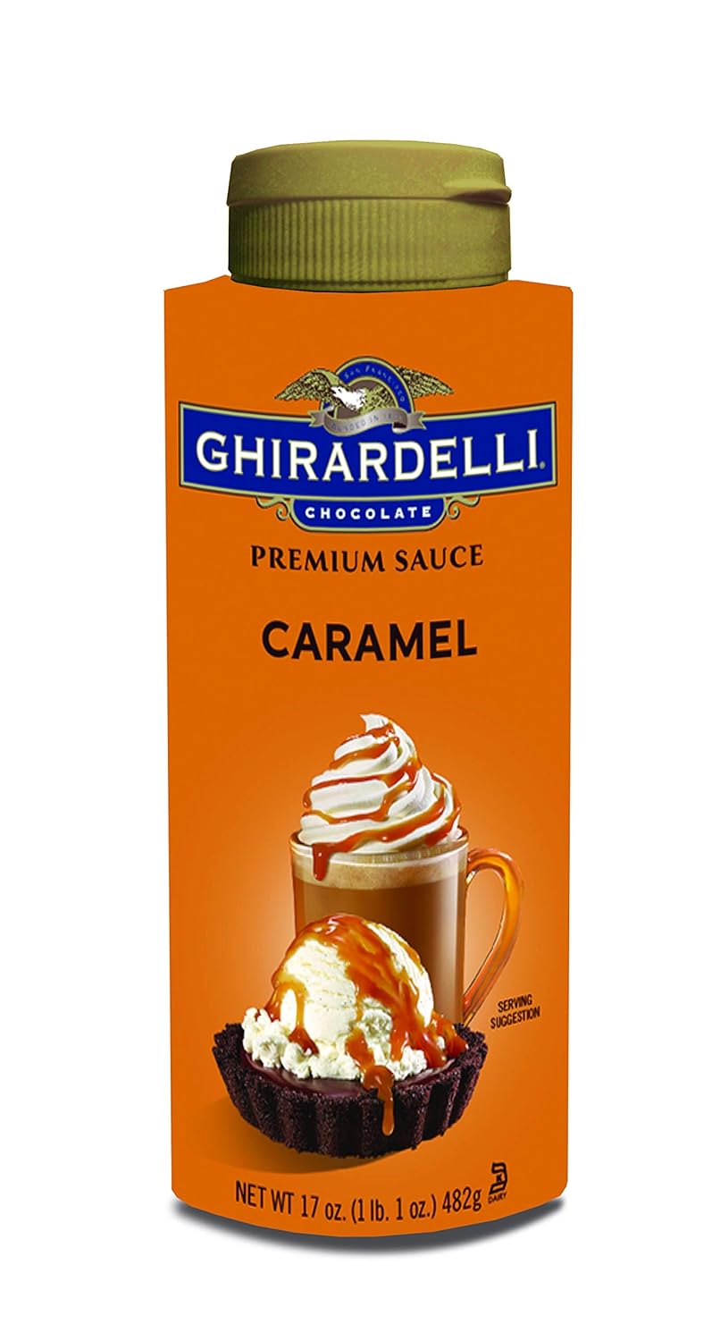 Ghirardelli Caramel Sauce Bottle, 17 oz (Pack of 6