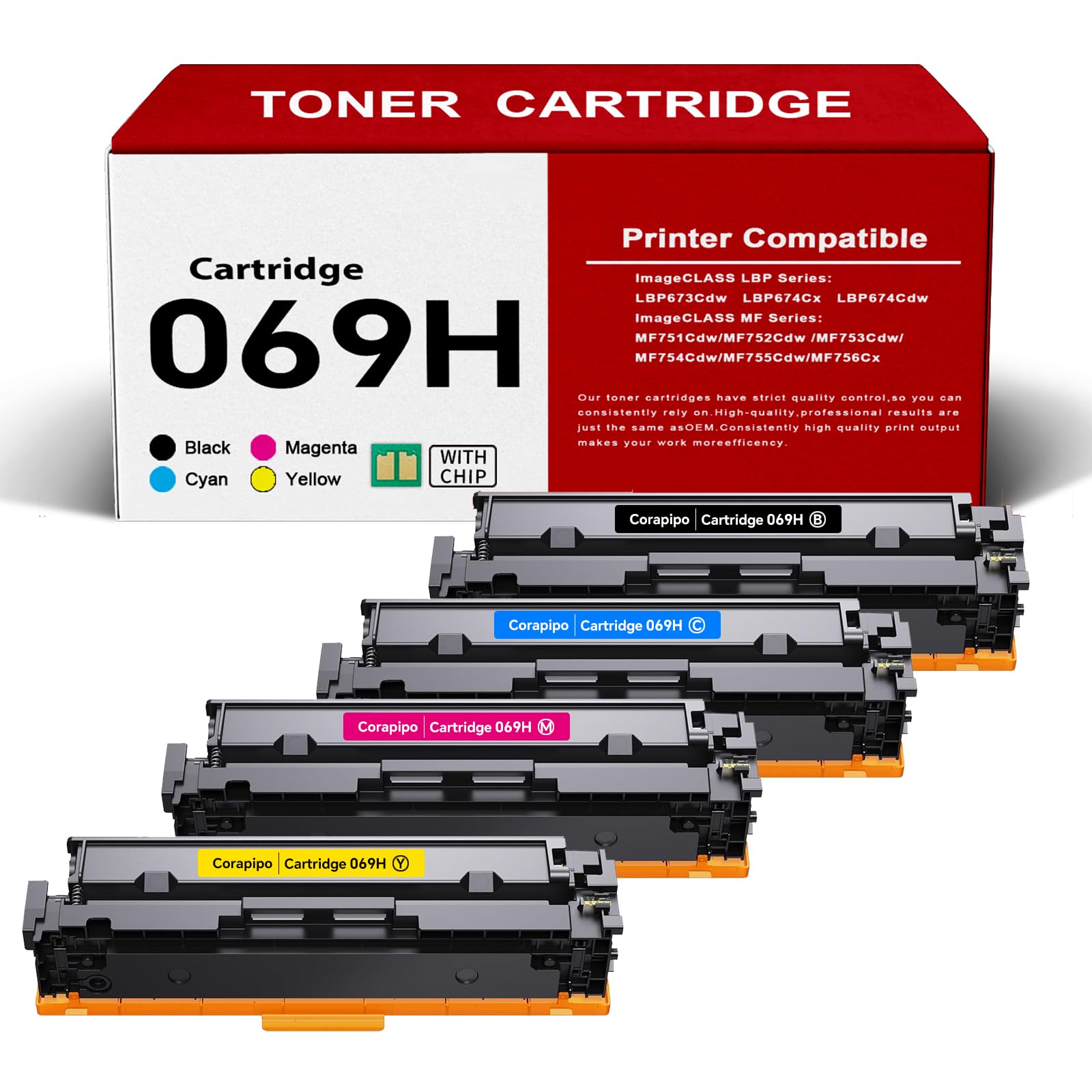 Corapipo 069H Toner Cartridges Set Compatible