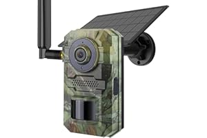 FBYEG Trail Camera, 2k HD Live Cellular Trail Cameras, Built-in Sim Card,Game Camera Solar Powered, PIR Motion Activated 0.2s Trigger Time, IP66 Waterproof, with Night Vision