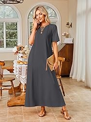 MEROKEETY Women's 2025 Spring Summer Casual Maxi